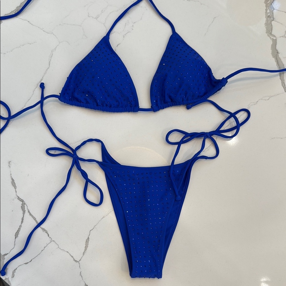 Vibrant Blue Bikini Set